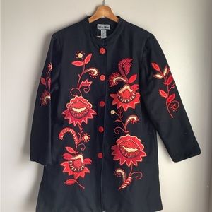 Indigo Moon Embroidered Jacket
